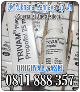 obat bius trivam propofol asli